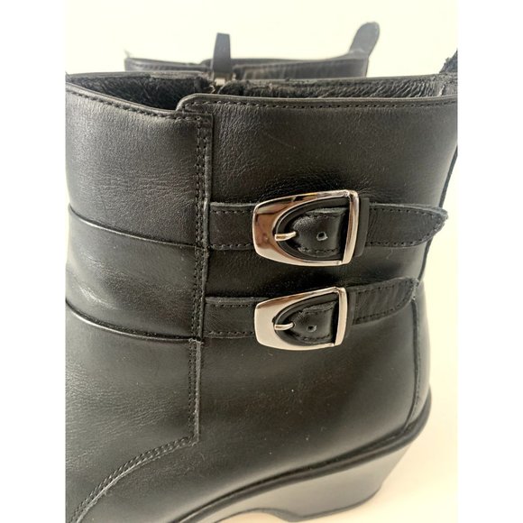 Dansko Women's Meghan Black Leather Zip Up Boots Euro 41 US Size 10.5 - Picture 4 of 7